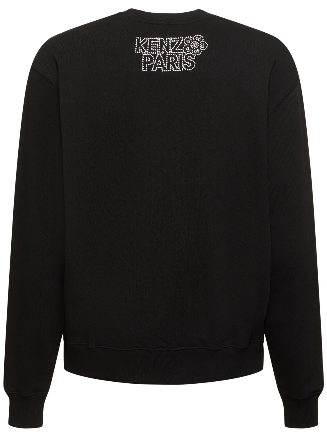 Shop Kenzo Constellation Cotton Crewneck Sweatshirt In Black