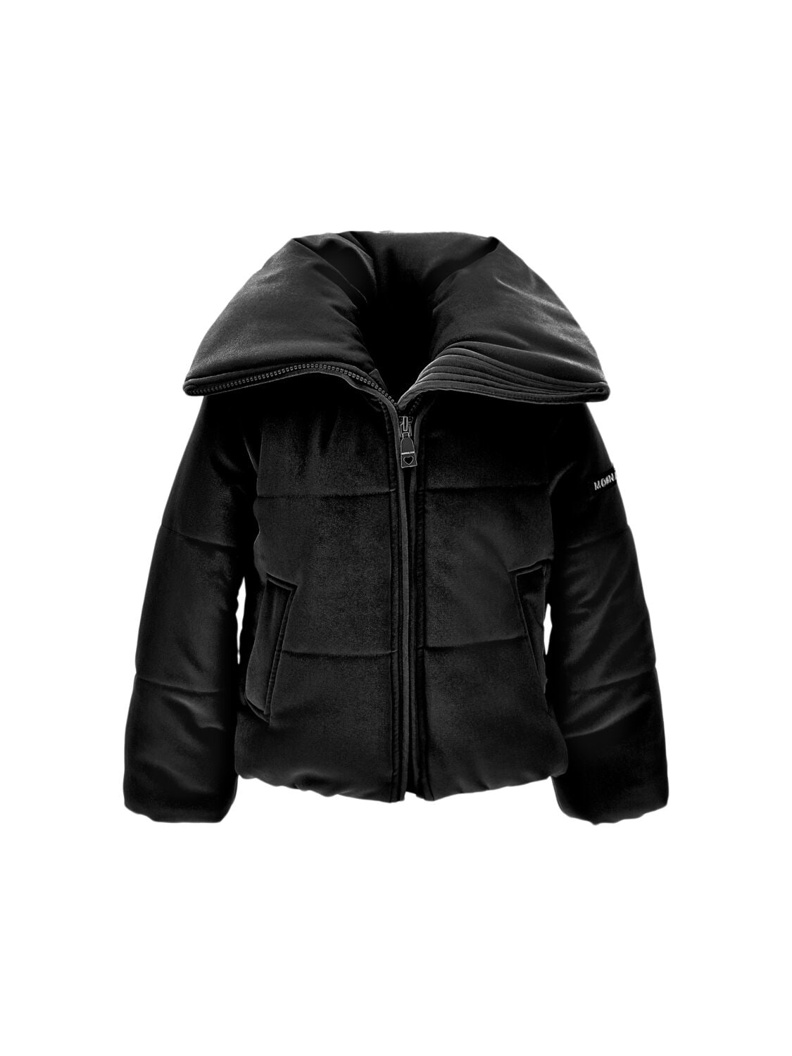 Monnalisa Poly Puffer Jacket In Black