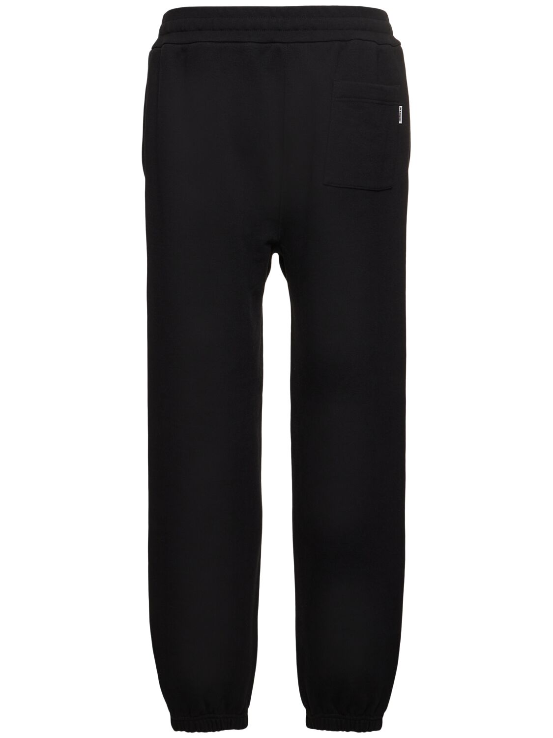 Shop Jil Sander Compact Cotton Terry Sweatpants In Black