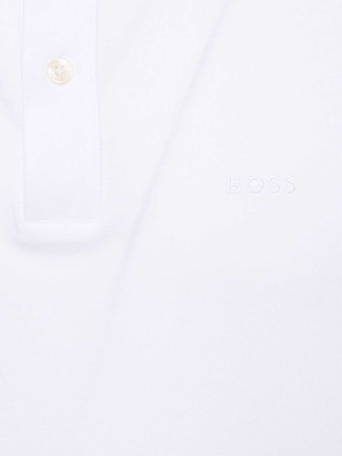 Shop Hugo Boss Pallas Cotton Piquet Polo In White