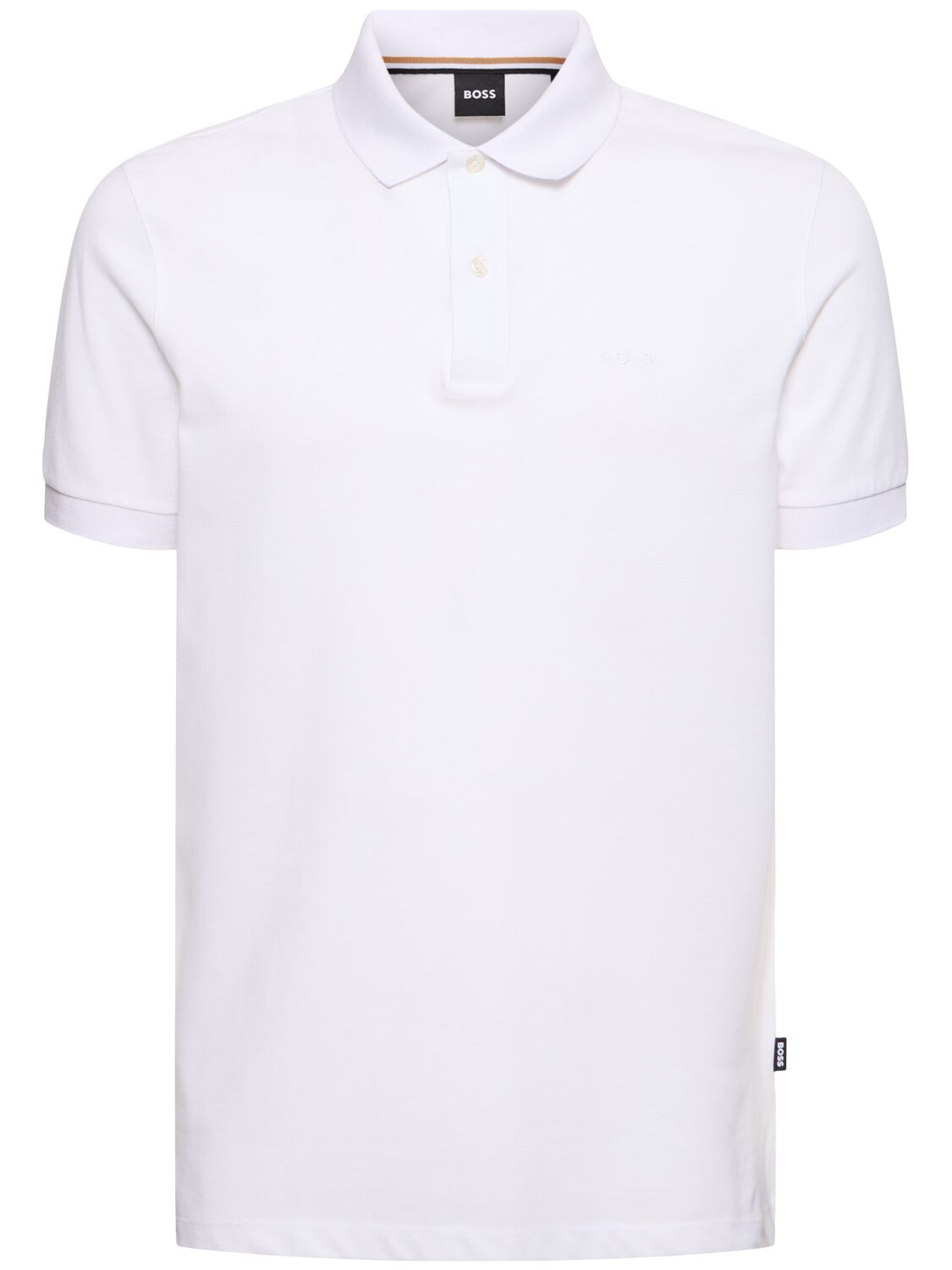 Shop Hugo Boss Pallas Cotton Piquet Polo In White