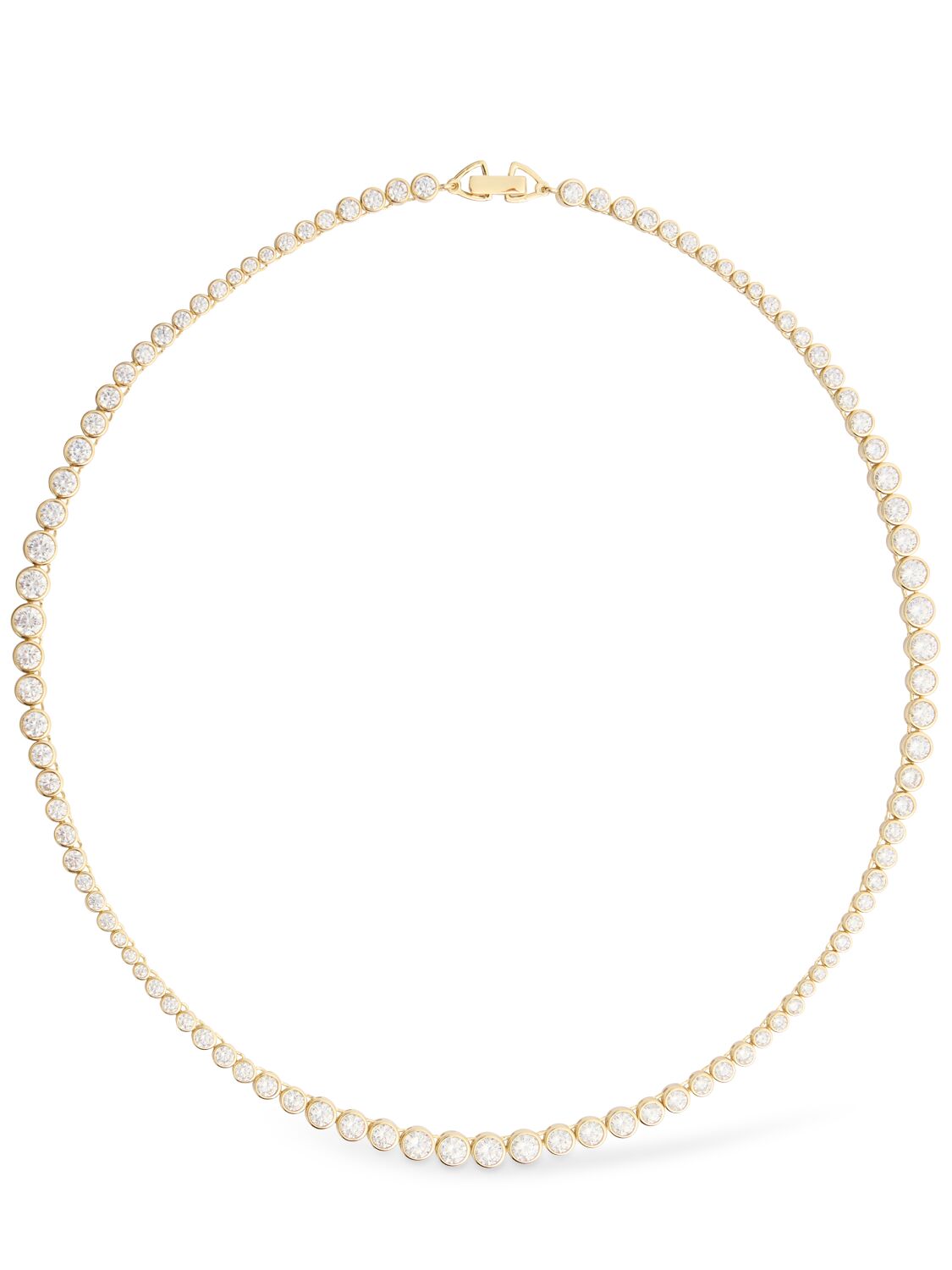 Ragbag Odette Crystal Collar Necklace In Gold/crystal