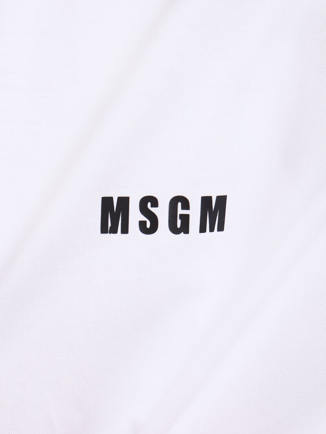 Shop Msgm Regular Fit  T-shirt In 白色