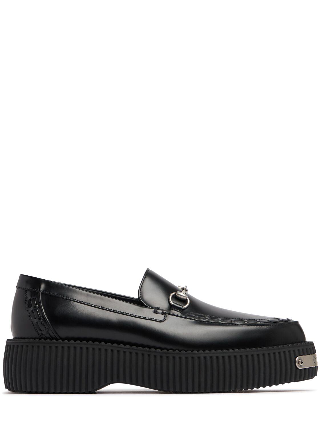 Gucci Damien Leather Loafers In Black