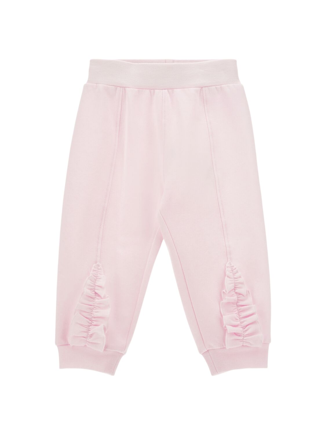 Shop Monnalisa Printed Cotton Sweatshirt & Sweatpants In Pink