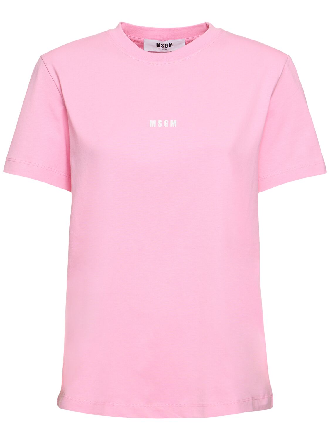 Image of Cotton Jersey Logo T-shirt