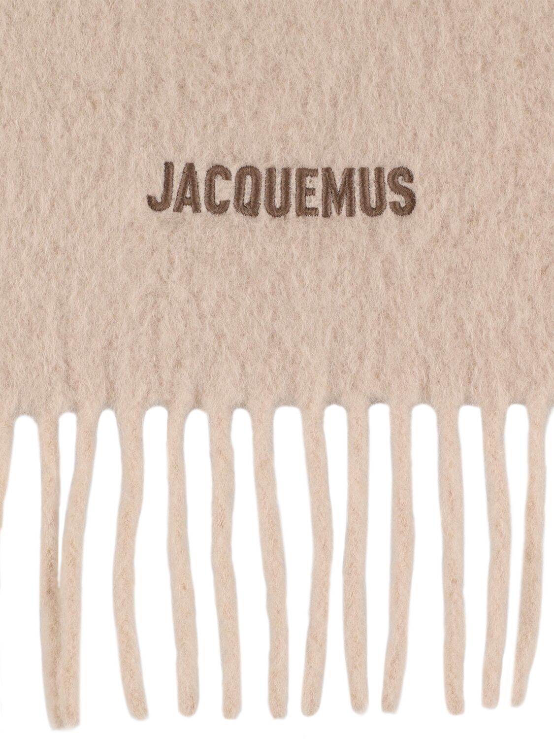 Shop Jacquemus L'echarpe Moisson Alpaca Blend Scarf In Multi/beige