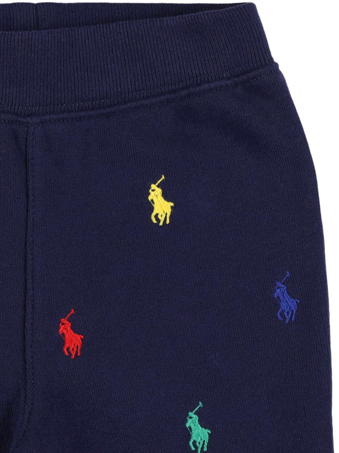 Shop Polo Ralph Lauren Cotton Blend Hoodie & Sweatpants W/ Logo In Blue/multi