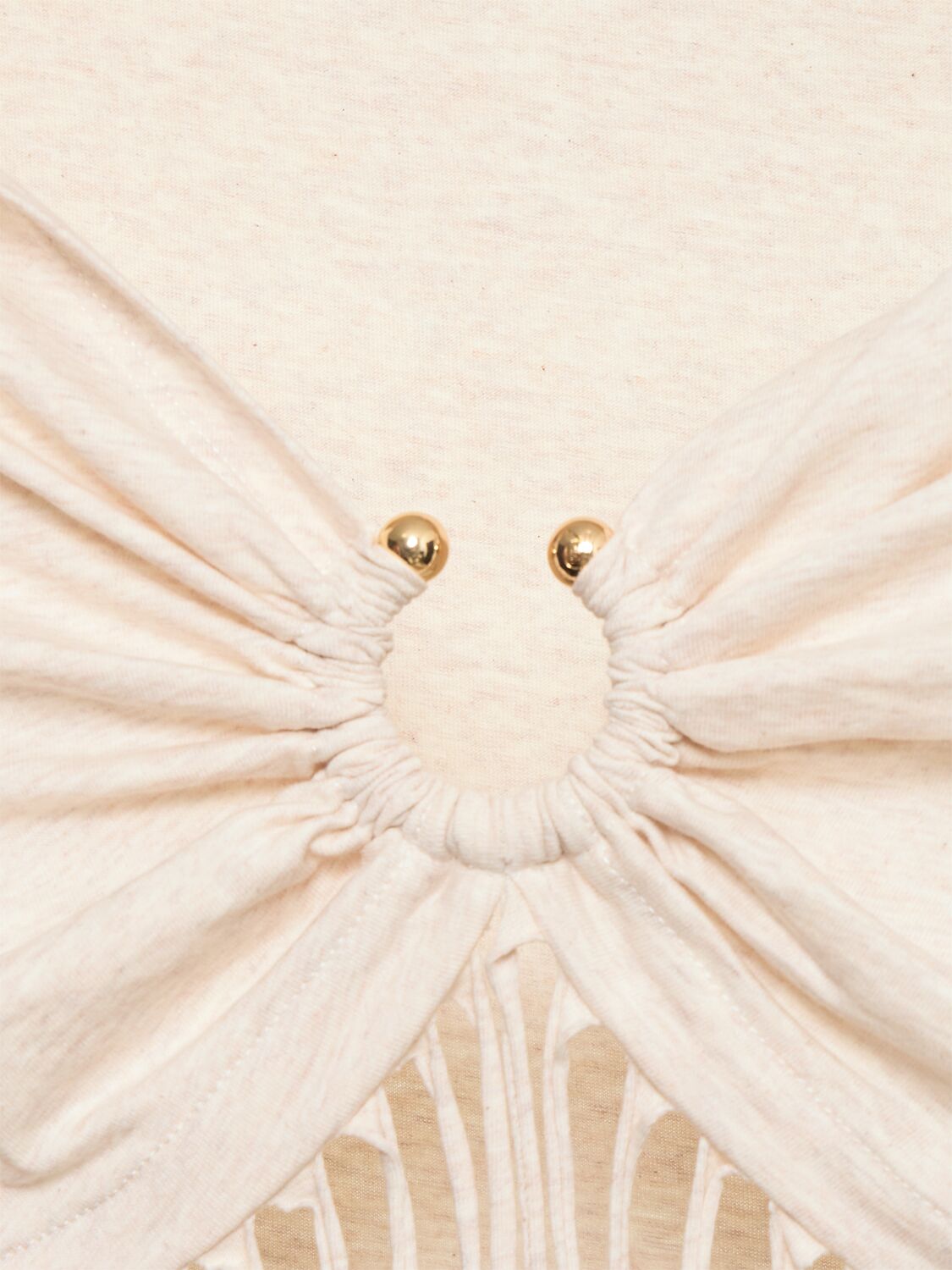 RABANNE EMBELLISHED CROP T-SHIRT 