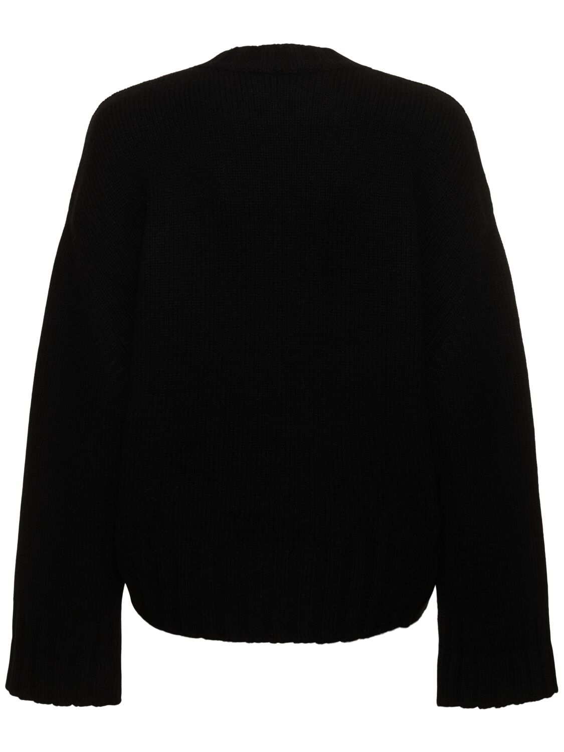 Shop Attico Merino Wool & Cashmere Sweater In Black