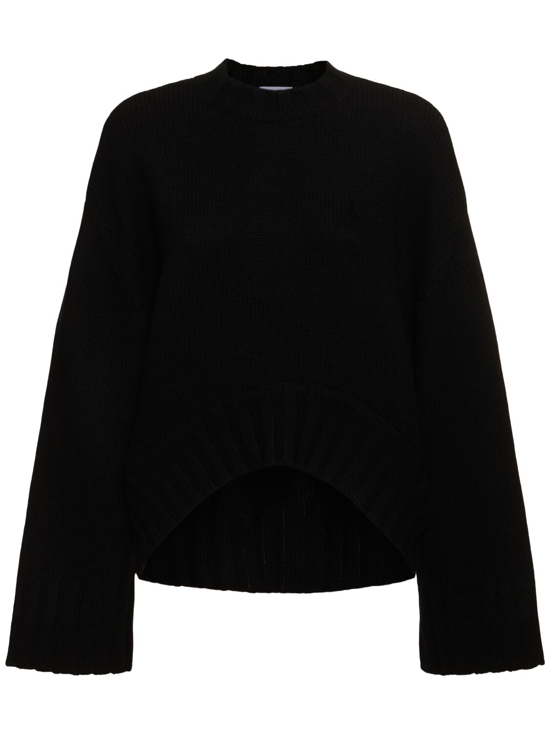 Shop Attico Merino Wool & Cashmere Sweater In Black