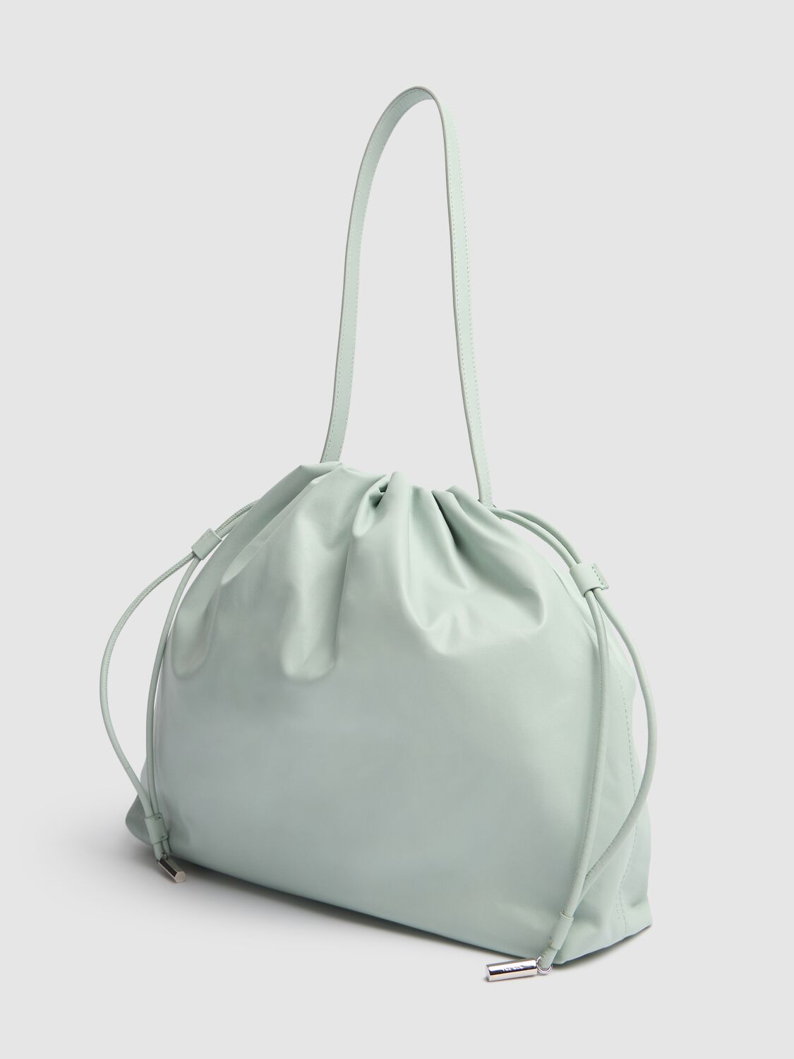 The Row Angy Hobo Light Nappa Leather Bag In 冰色