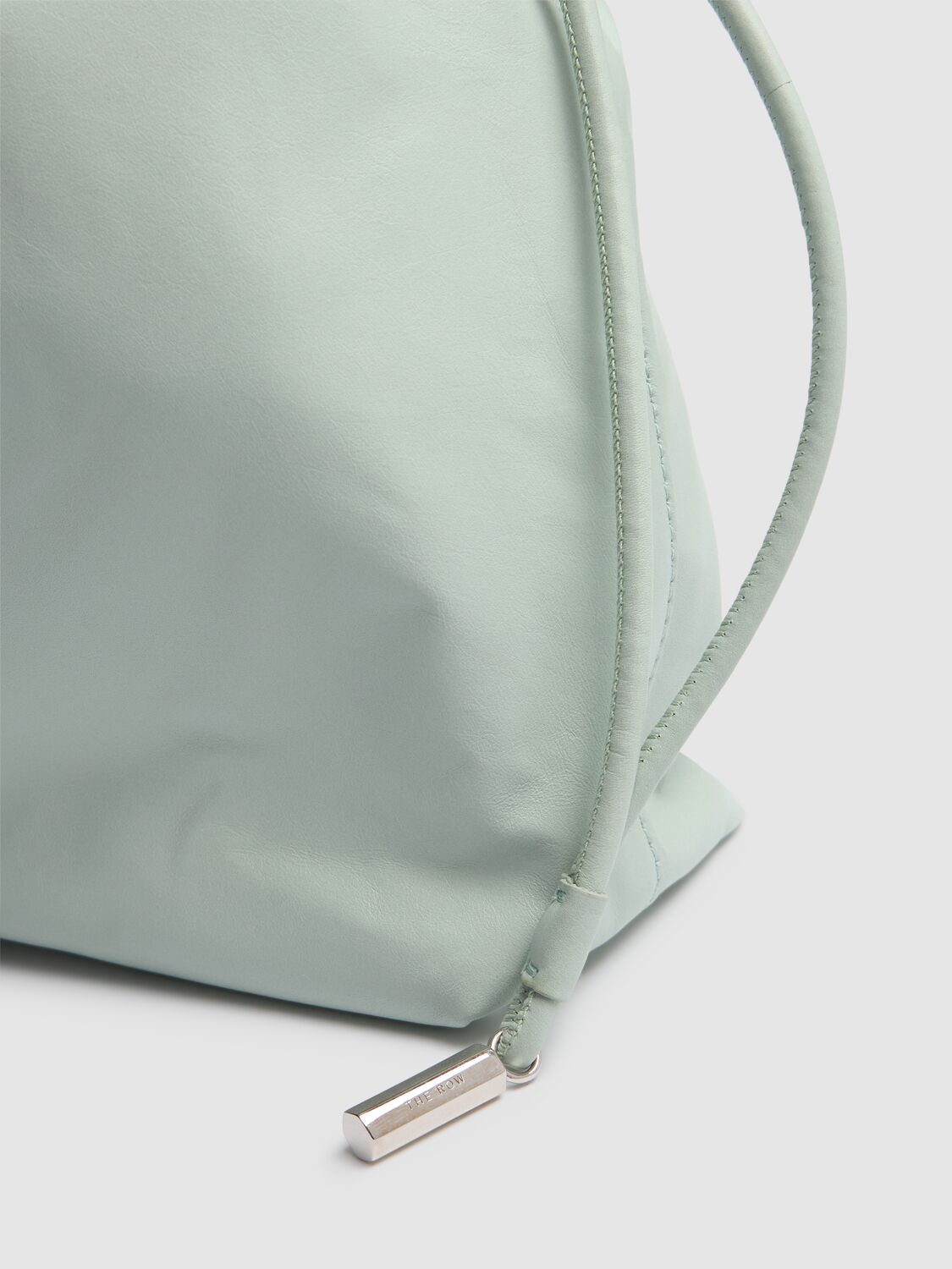 The Row Angy Hobo Light Nappa Leather Bag In 冰色