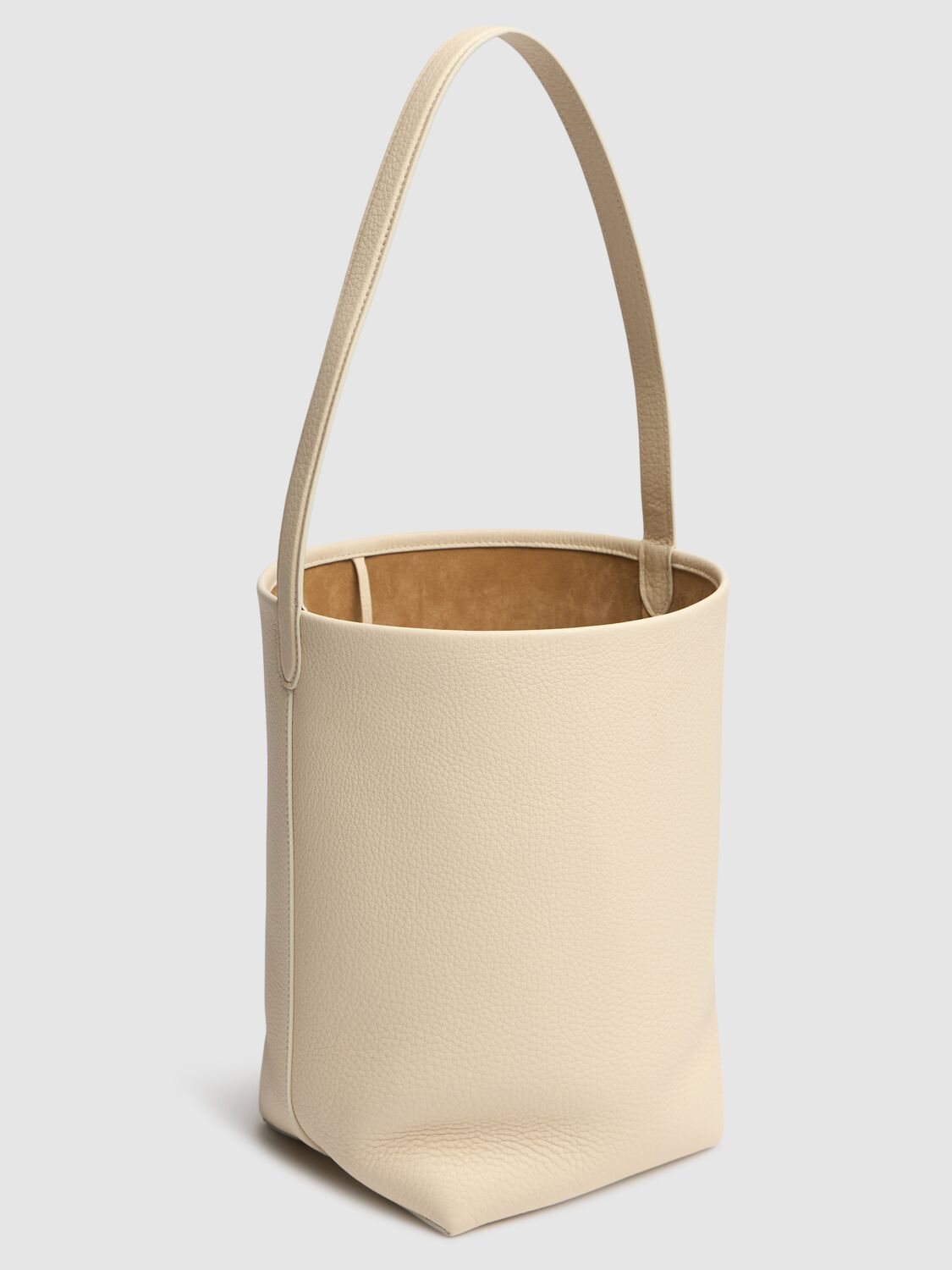 Shop The Row Medium Lux Park Leather Tote Bag In Ivory