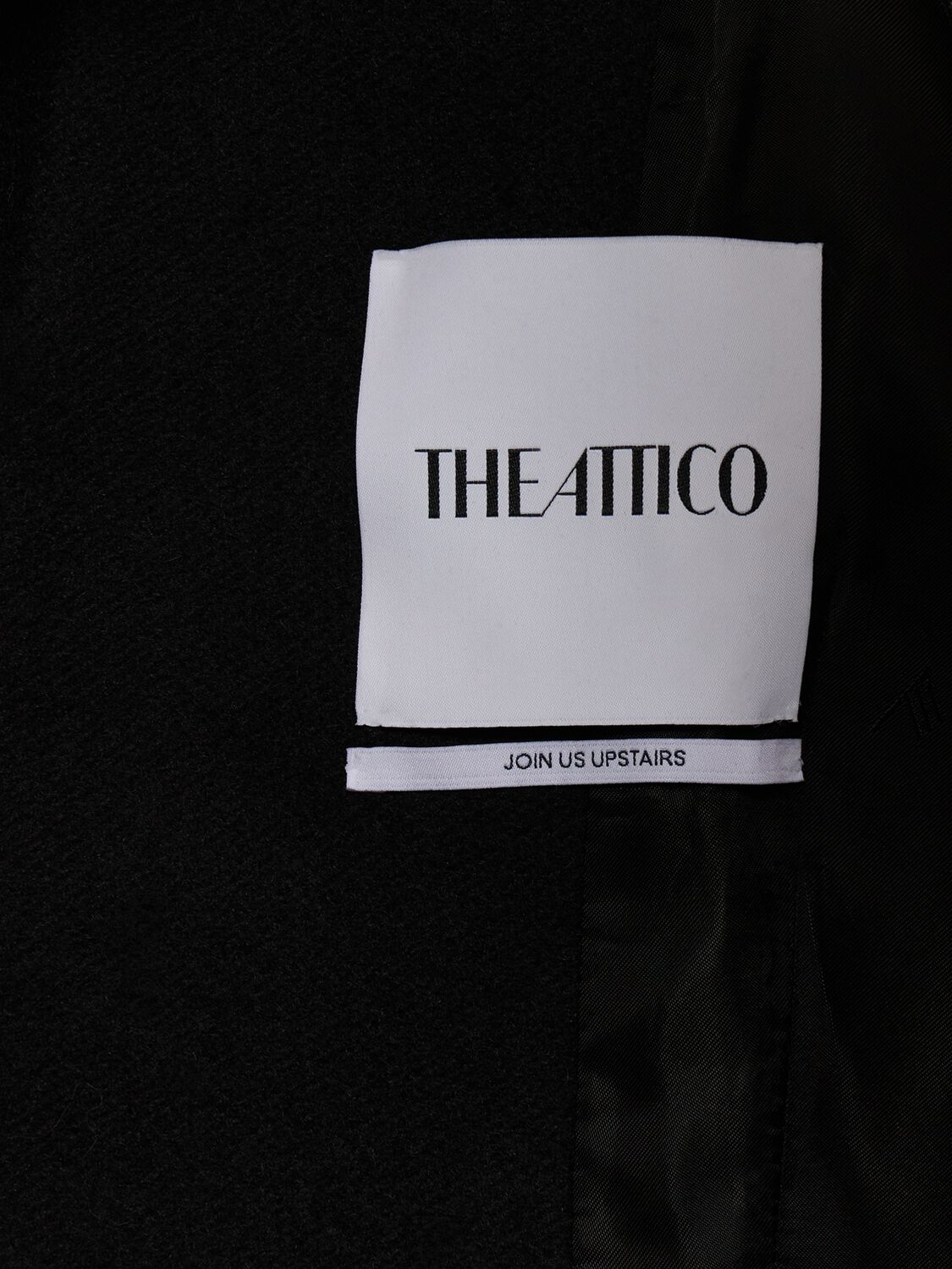 Shop Attico Buttoned Long Coat In Black