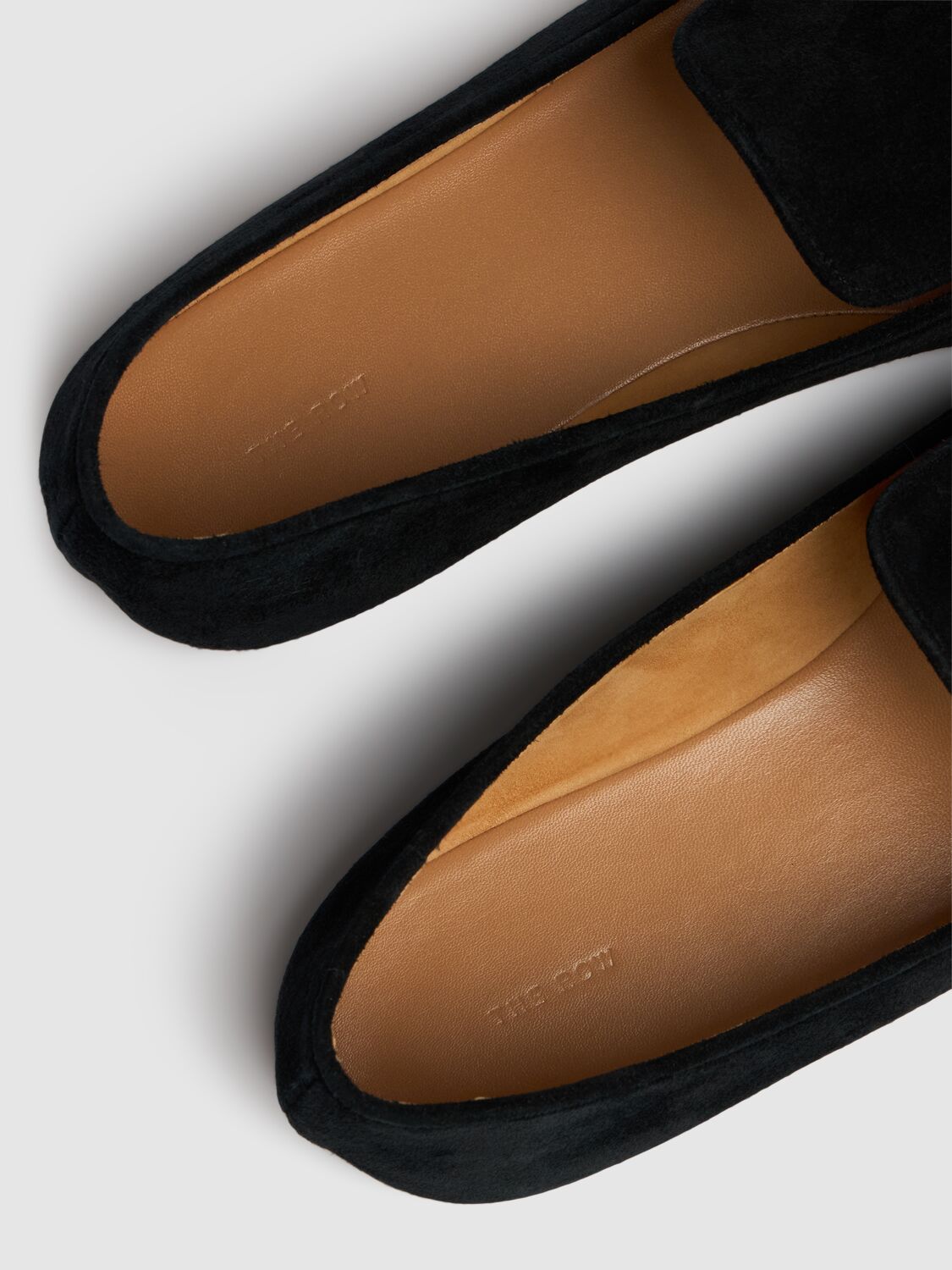 Shop The Row Brent Leather Loafers In Black