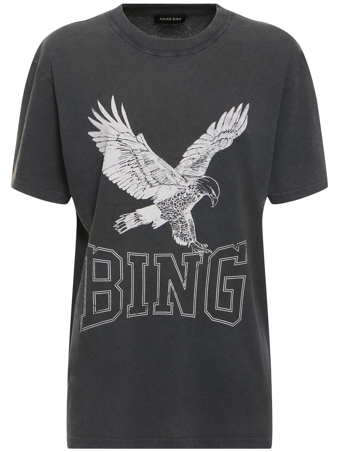 Lili Retro Eagle Cotton Jersey T-shirt