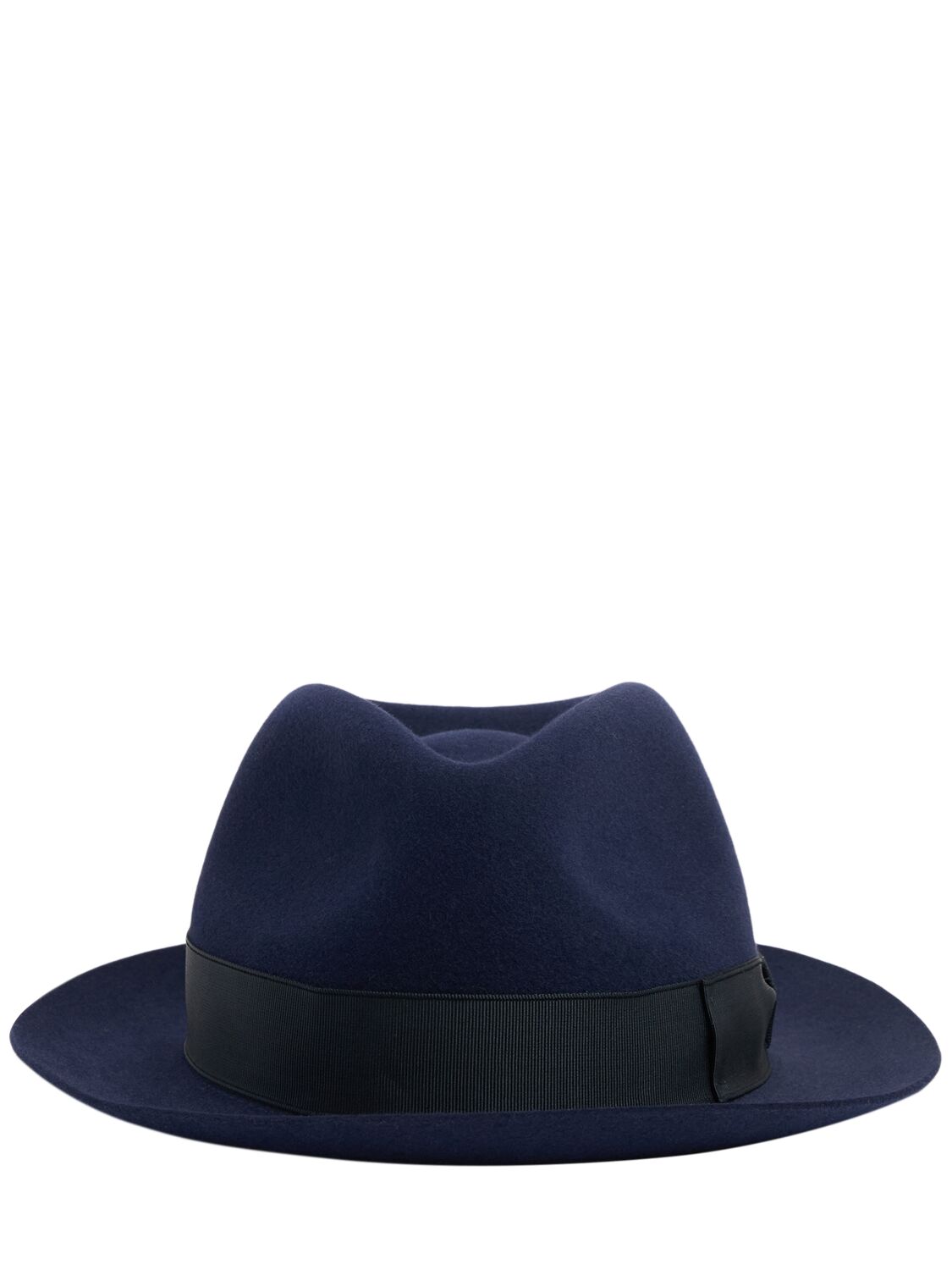 Borsalino Brushed Felt Fedora Hat In Rusco