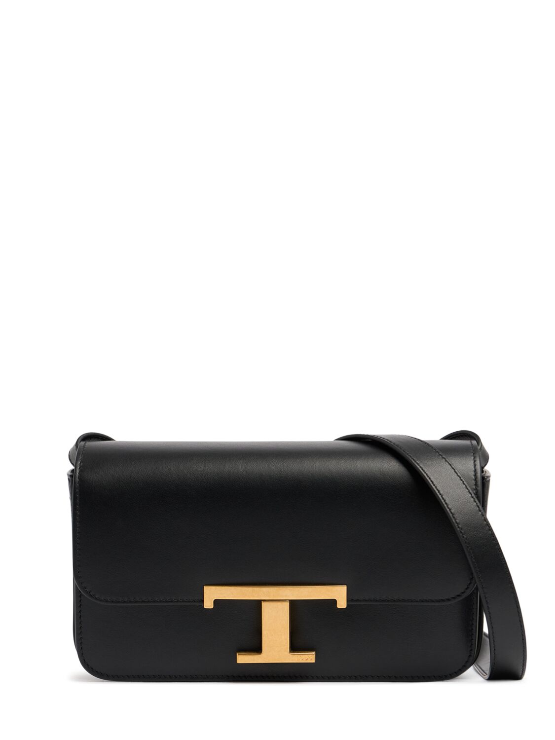 Tod's Micro Ttt Tracollina Leather Bag In Black