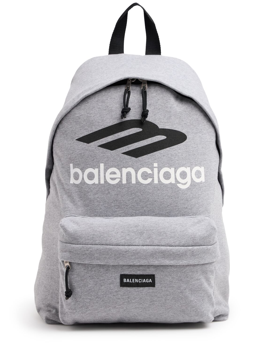 Shop Balenciaga Explorer Cotton Blend Backpack In Heath Grey