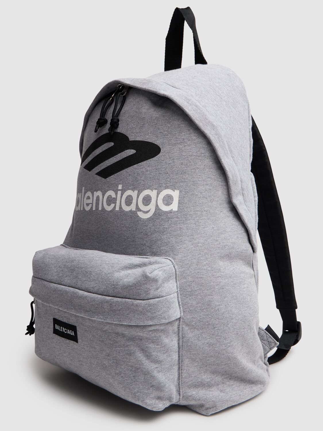 Shop Balenciaga Explorer Cotton Blend Backpack In Heath Grey