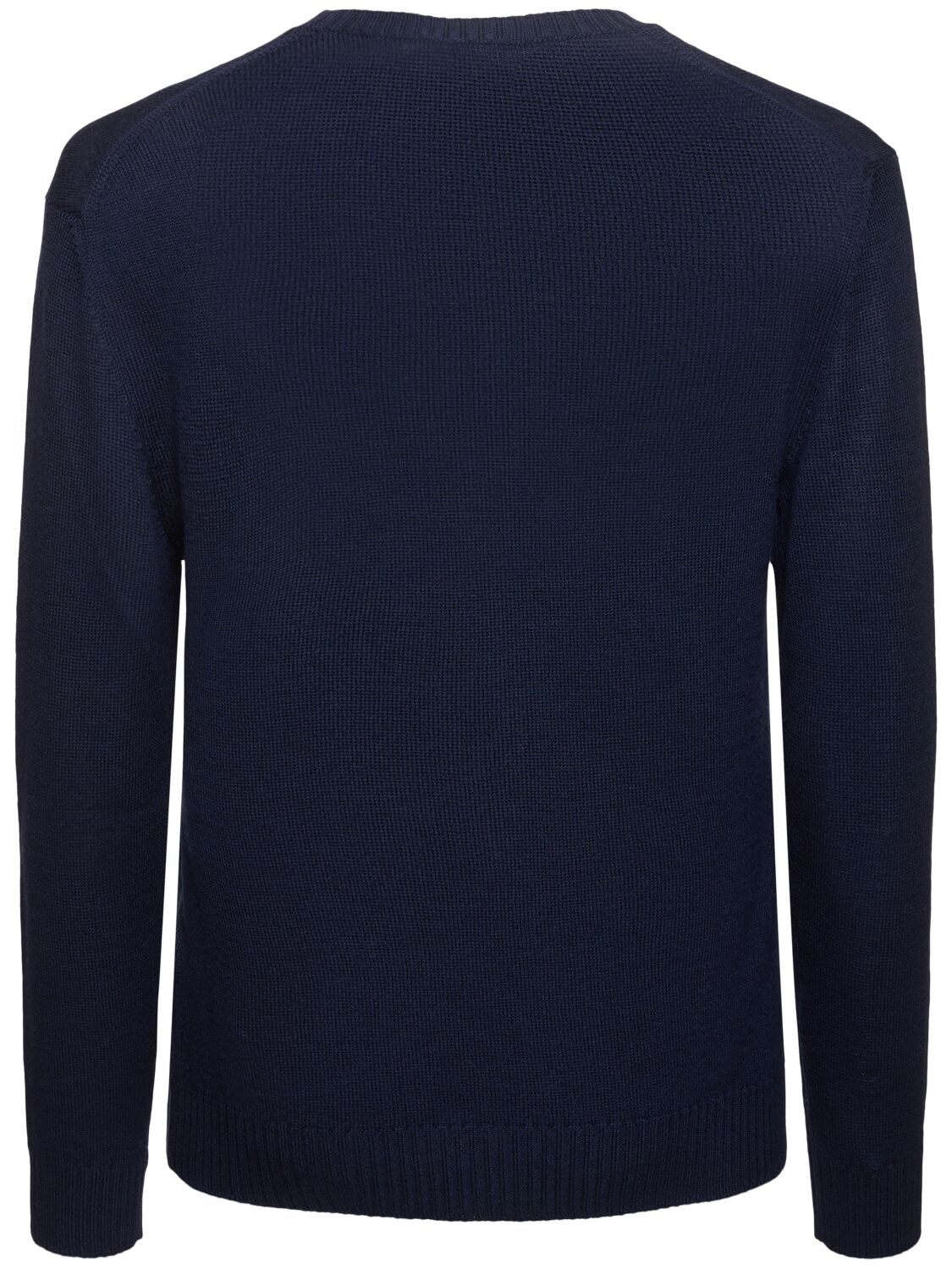 Shop Jil Sander Extrafine Wool Knit Sweater In Midnight