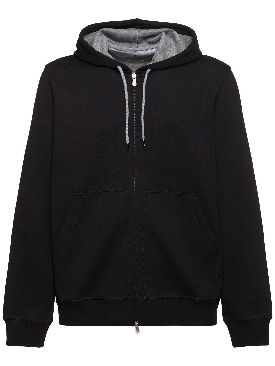 Brunello Cucinelli Leisure Zipped Sweatshirt In Black