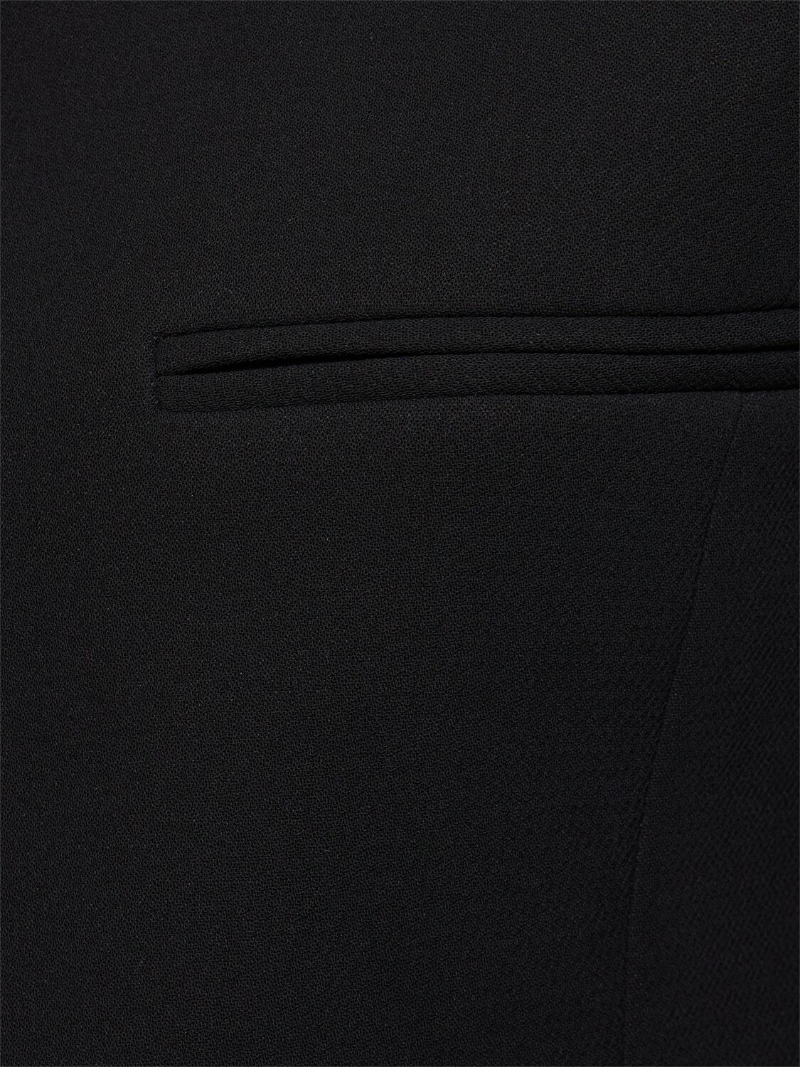 Shop Courrèges Officer Heritage Tailored Crepe Jacket In Black