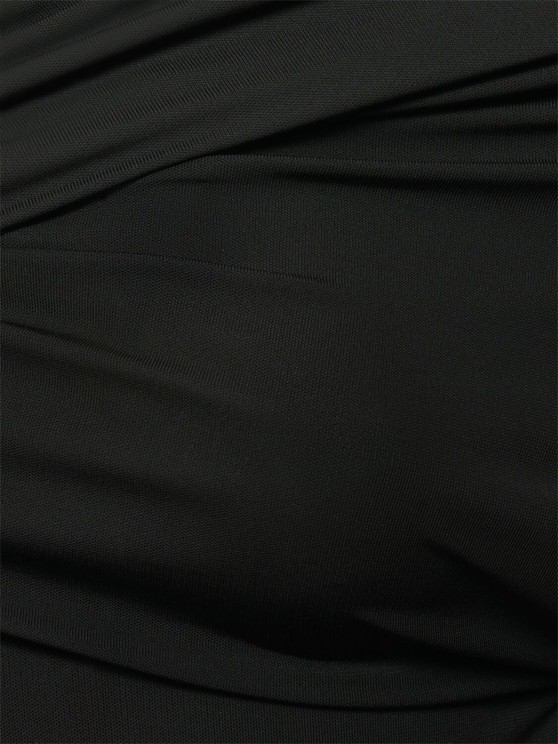 COURRÈGES TWIST CREPE JERSEY MINI DRESS 