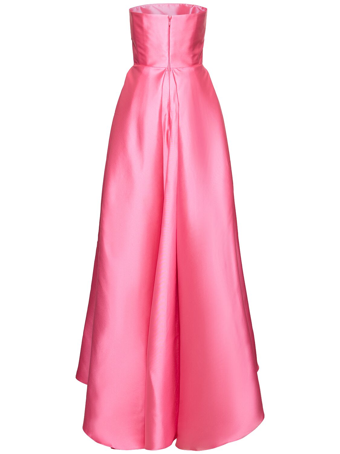 Shop Solace London Tiffany Twill Long Dress In Pink