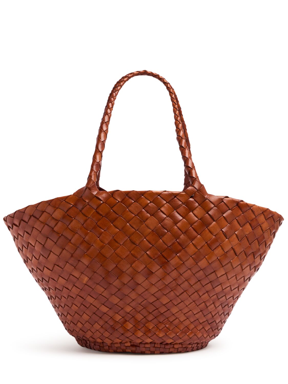 Sac Cabas En Cuir Tressé À La Main Egola - DRAGON DIFFUSION - Modalova