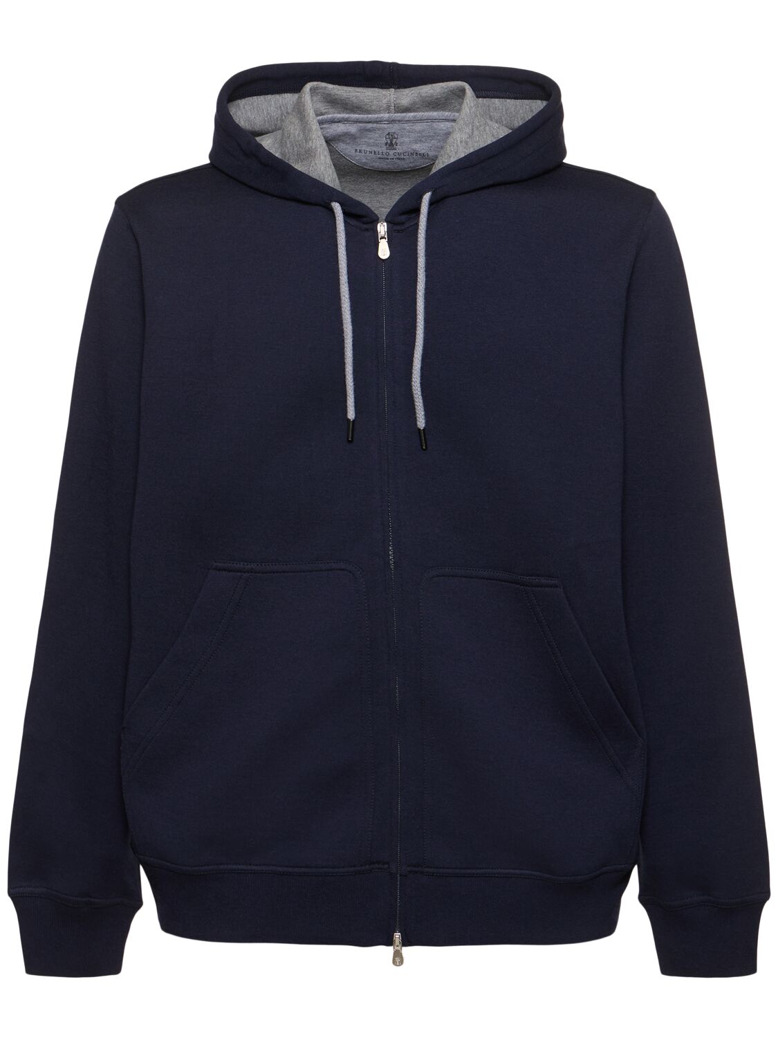 Shop Brunello Cucinelli Leisure Zipped Sweatshirt In Cobalto