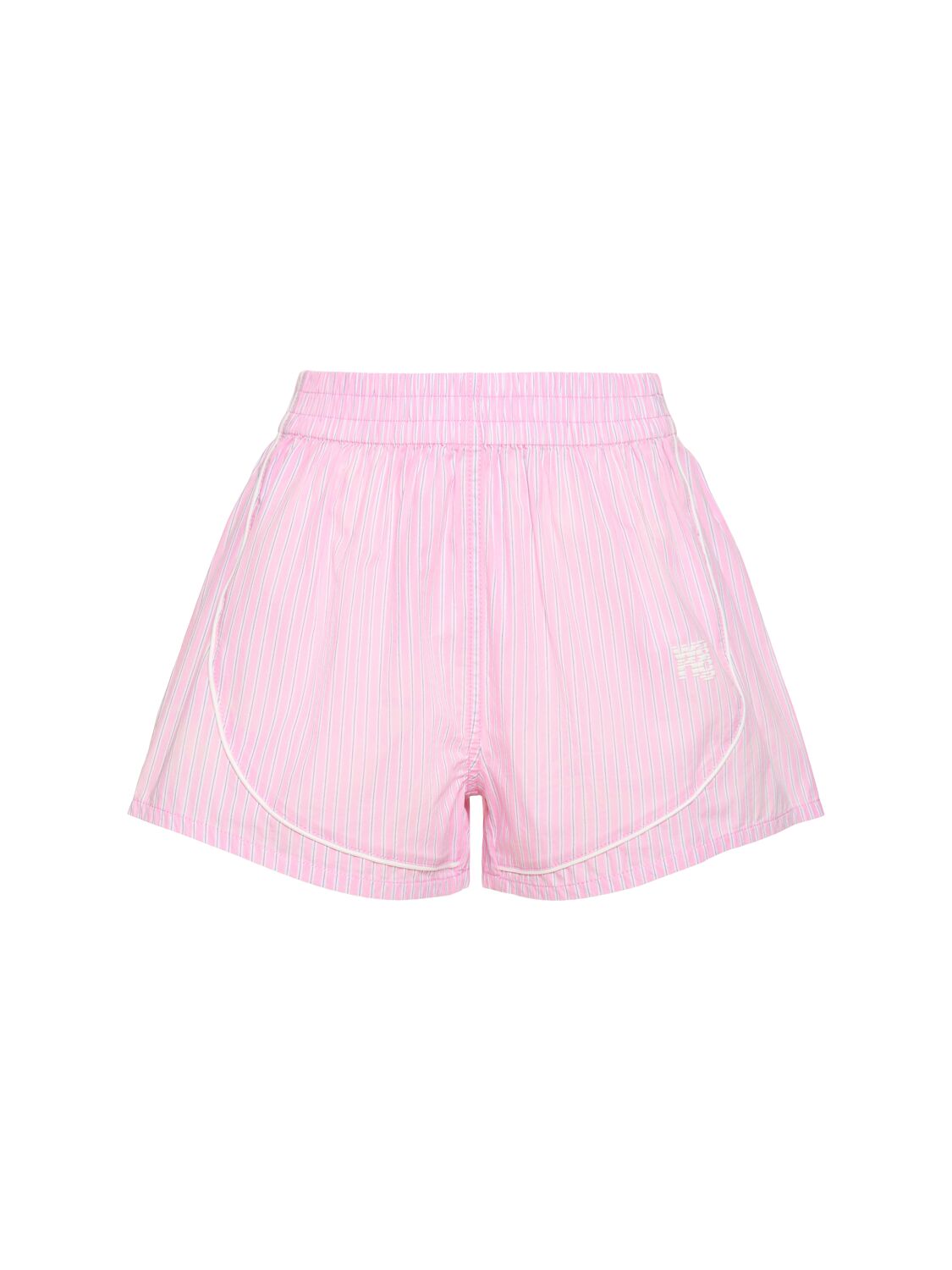 Alexander Wang Mini Cotton Sweat Shorts In Pink/multi