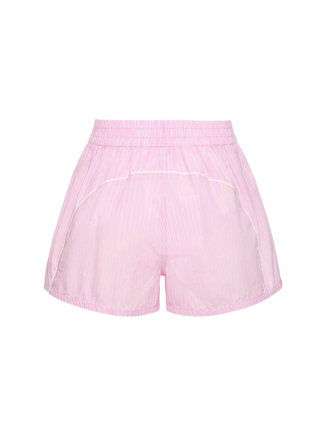 Shop Alexander Wang Mini Cotton Sweat Shorts In Pink/multi