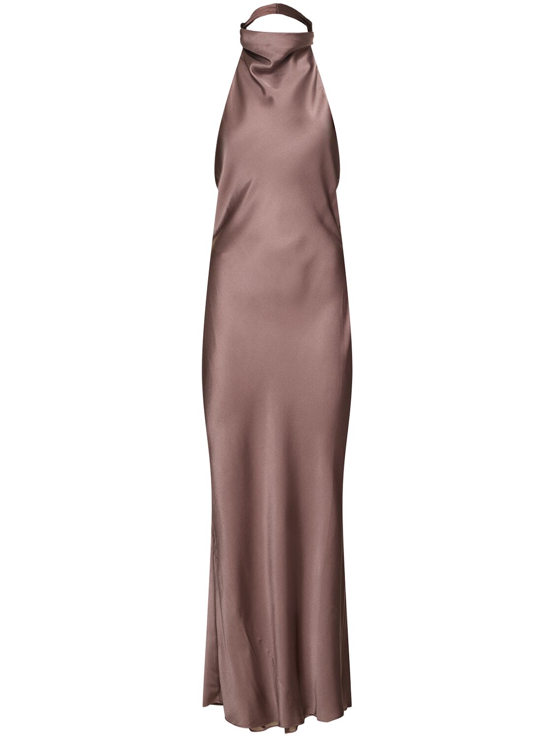 Eliana Silk Satin Midi Dress