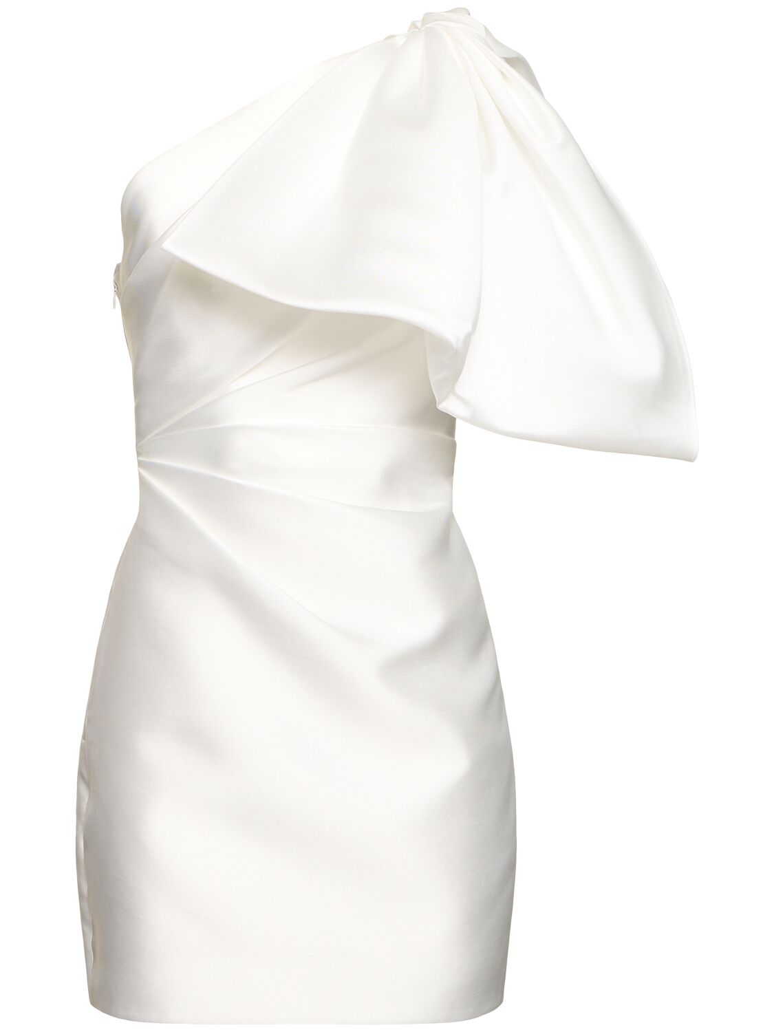 Marcela One-shoulder Twill Mini Dress