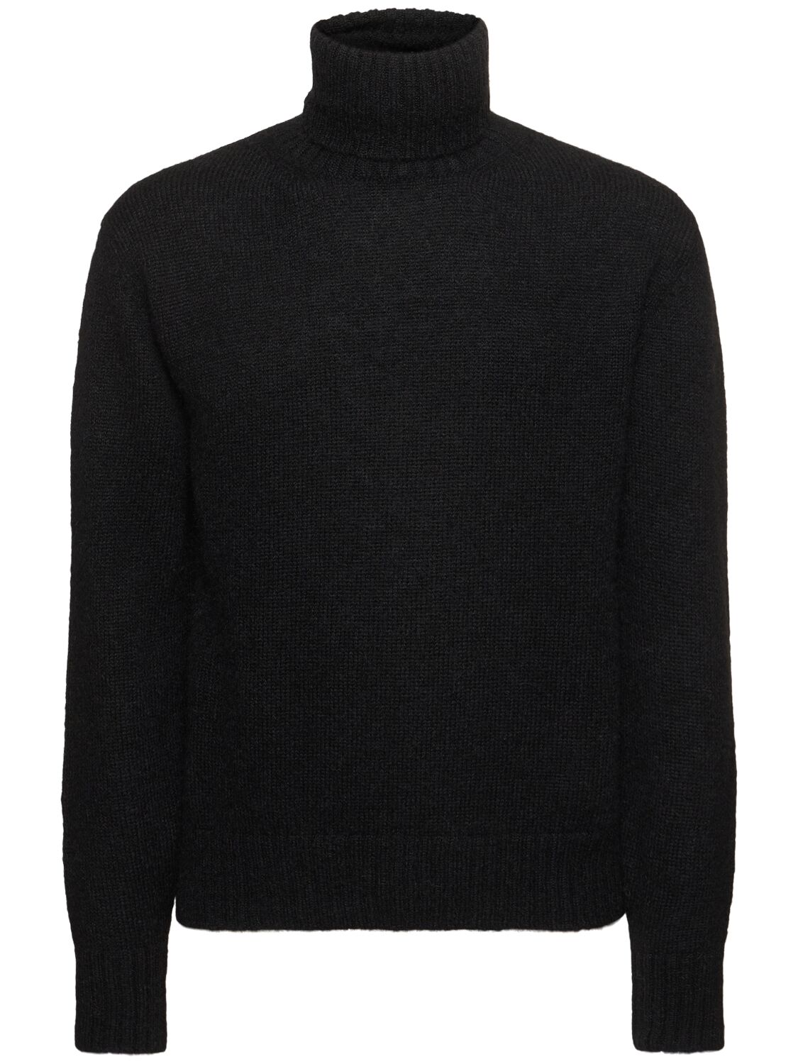 Shop Tom Ford Alpaca Blend Turtleneck Sweater In Black