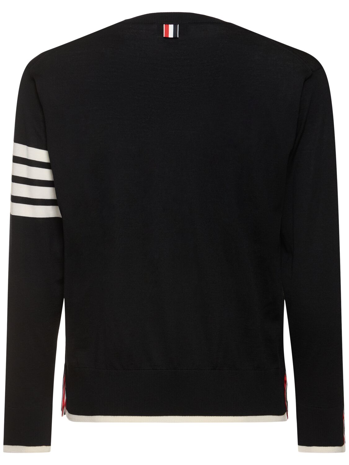 Shop Thom Browne Jersey Stitch Relaxed Fit Sweater In Black