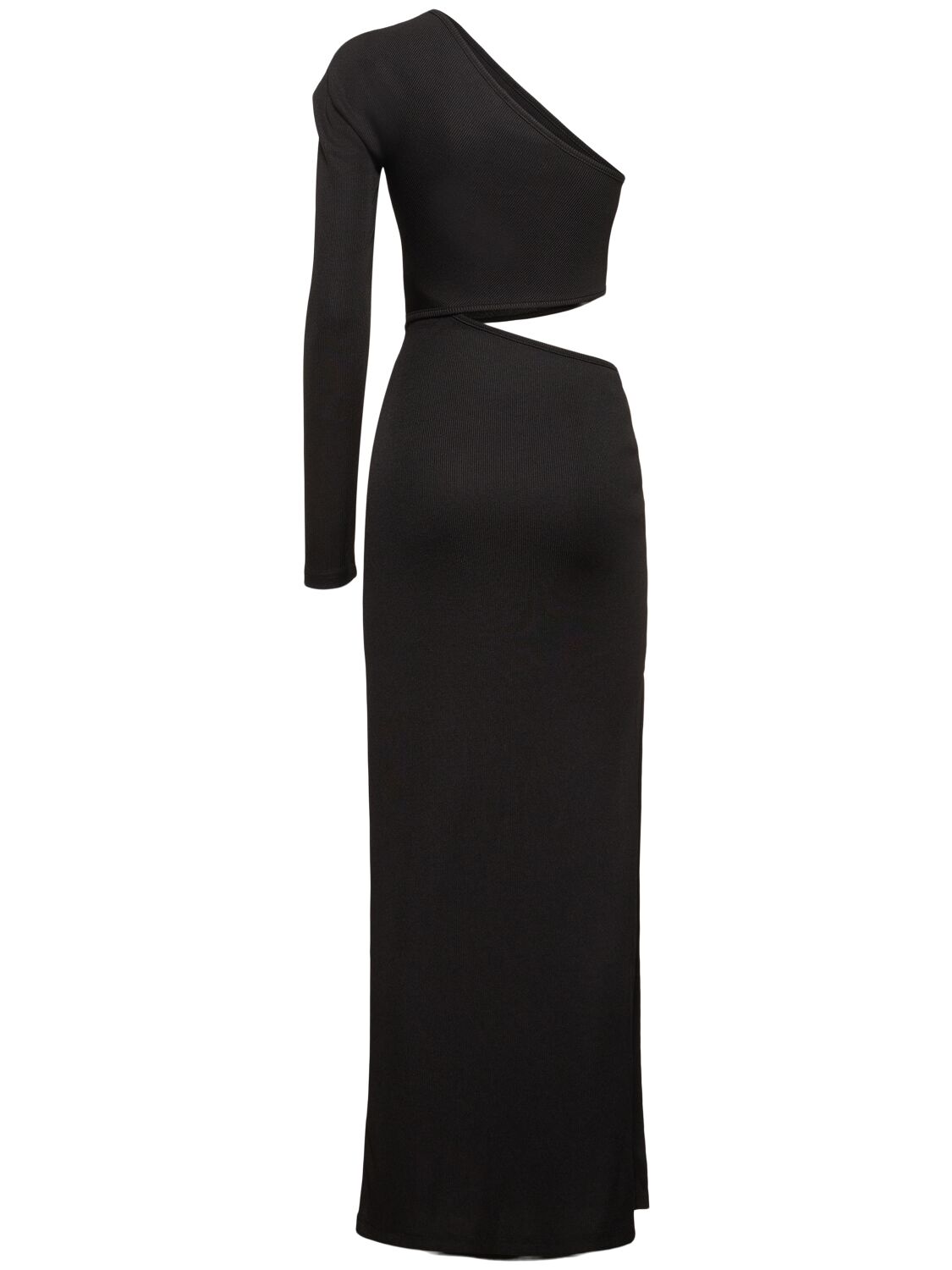 Shop Christopher Esber Tech Cutout Dress W/stones In Black