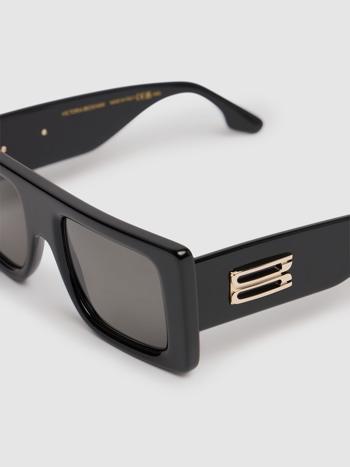 VICTORIA BECKHAM B BUCKLE ACETATE SUNGLASSES 