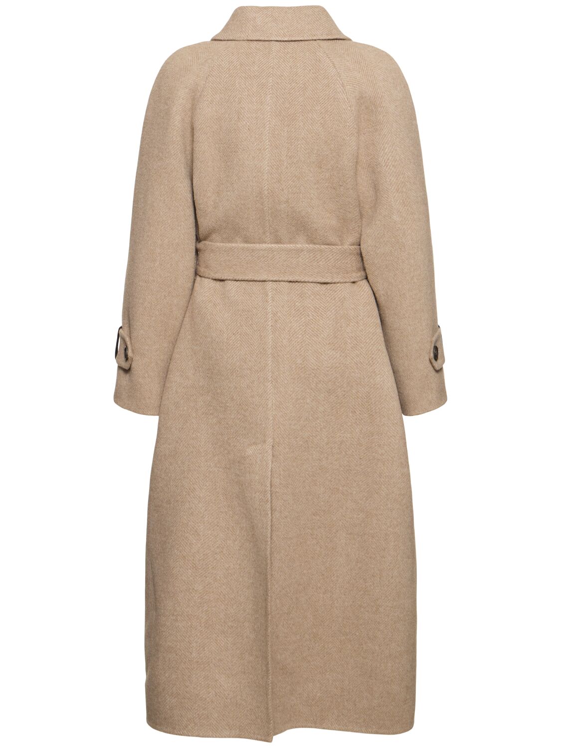 Shop Brunello Cucinelli Wool & Cashmere Coat In Beige