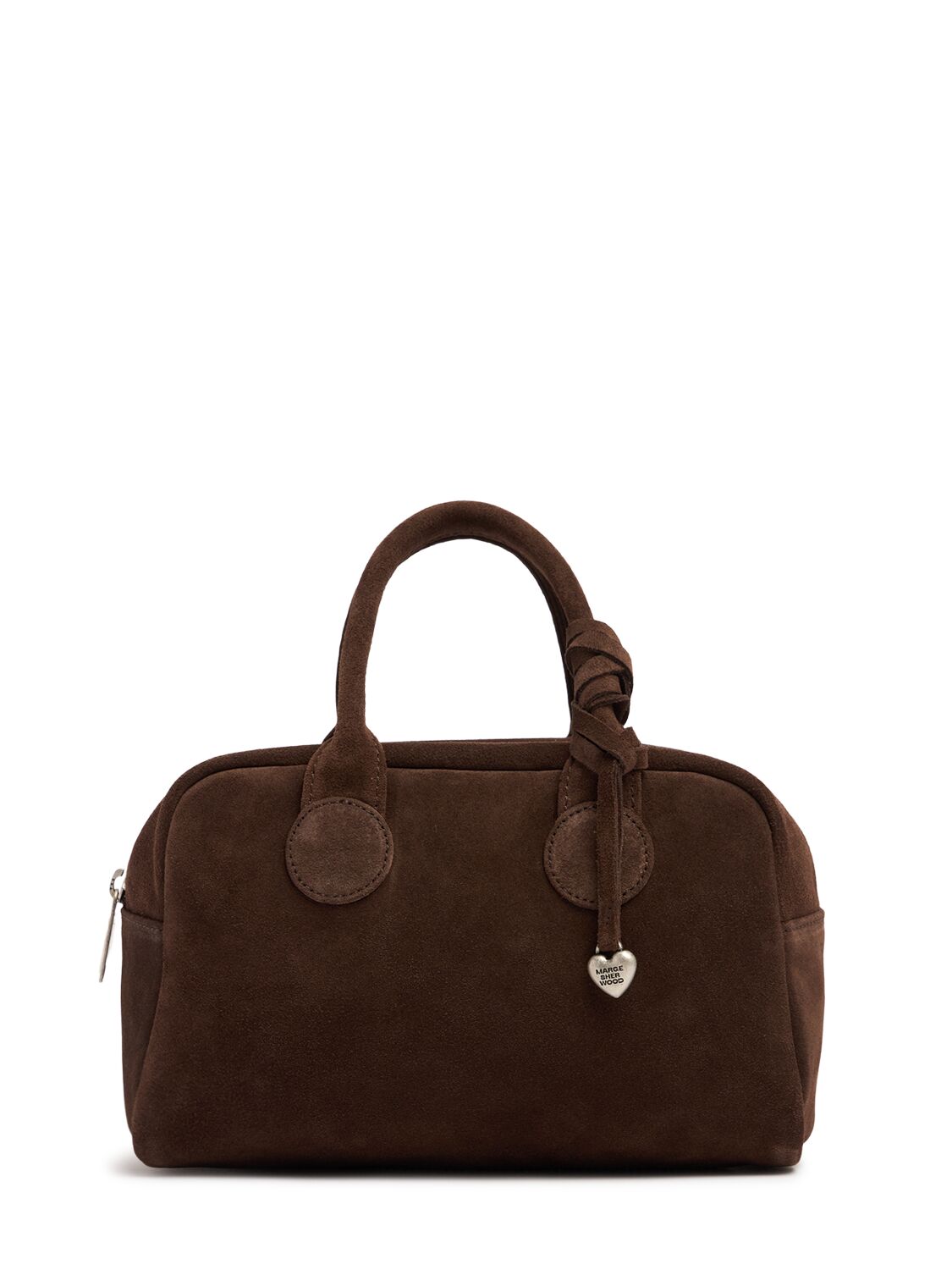 MARGESHERWOOD Bowling Soft Suede Top Handle Bag