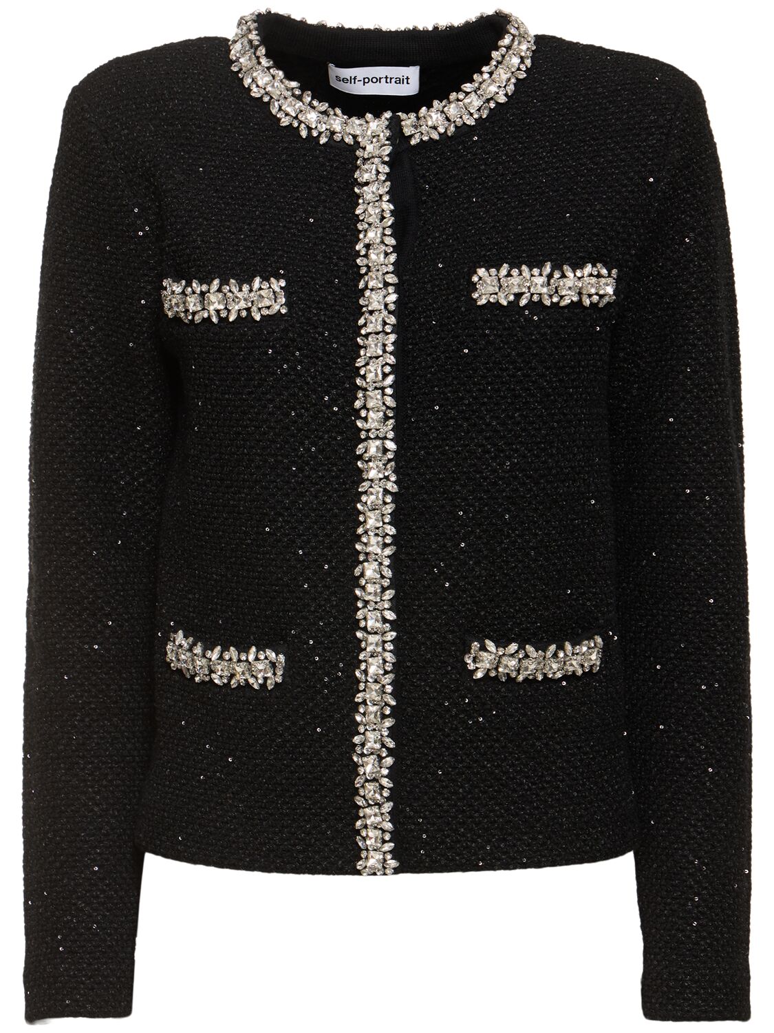 Sequined Knit Cardigan