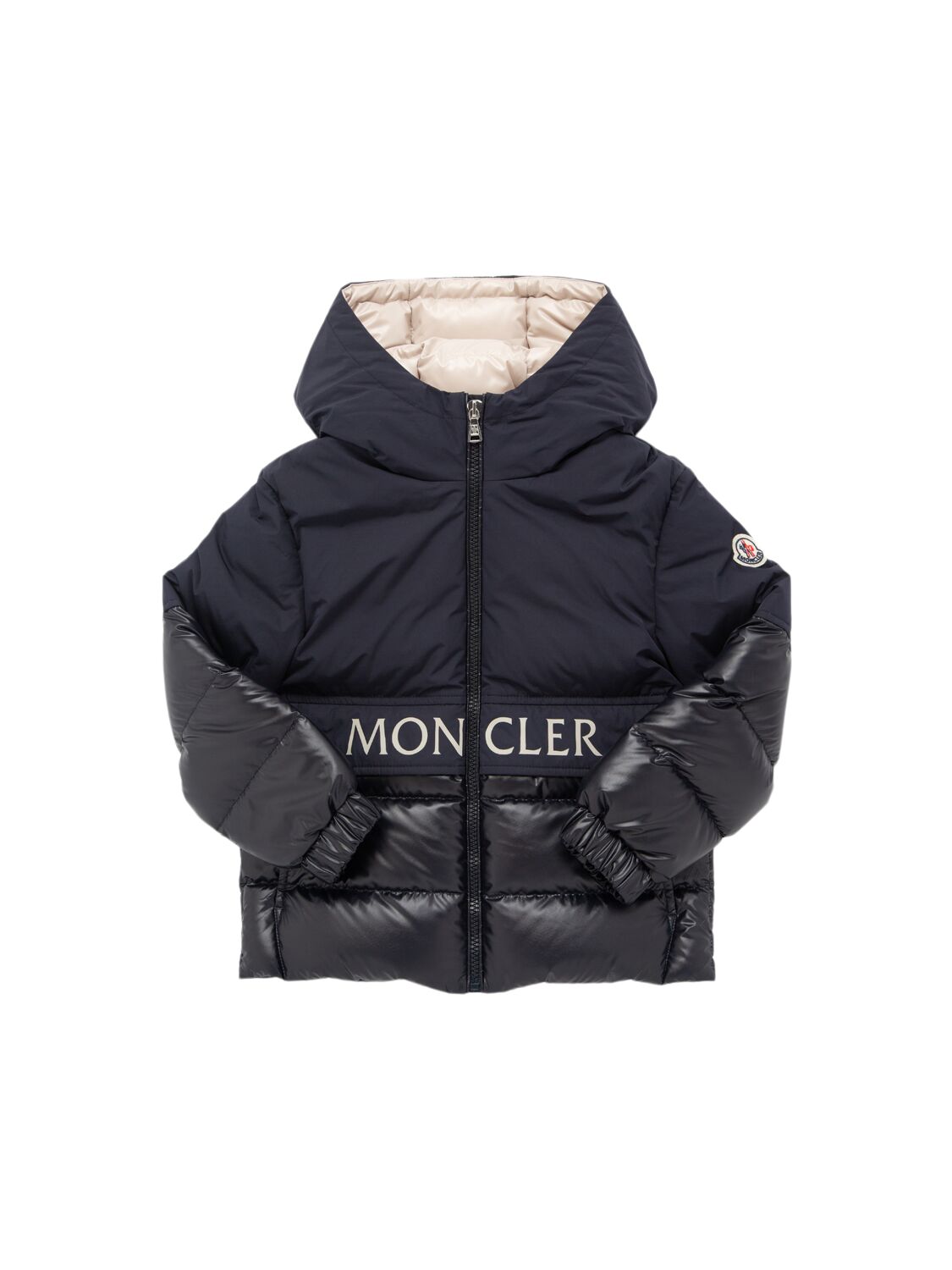 Moncler Andres Tech Down Jacket In Animal Print