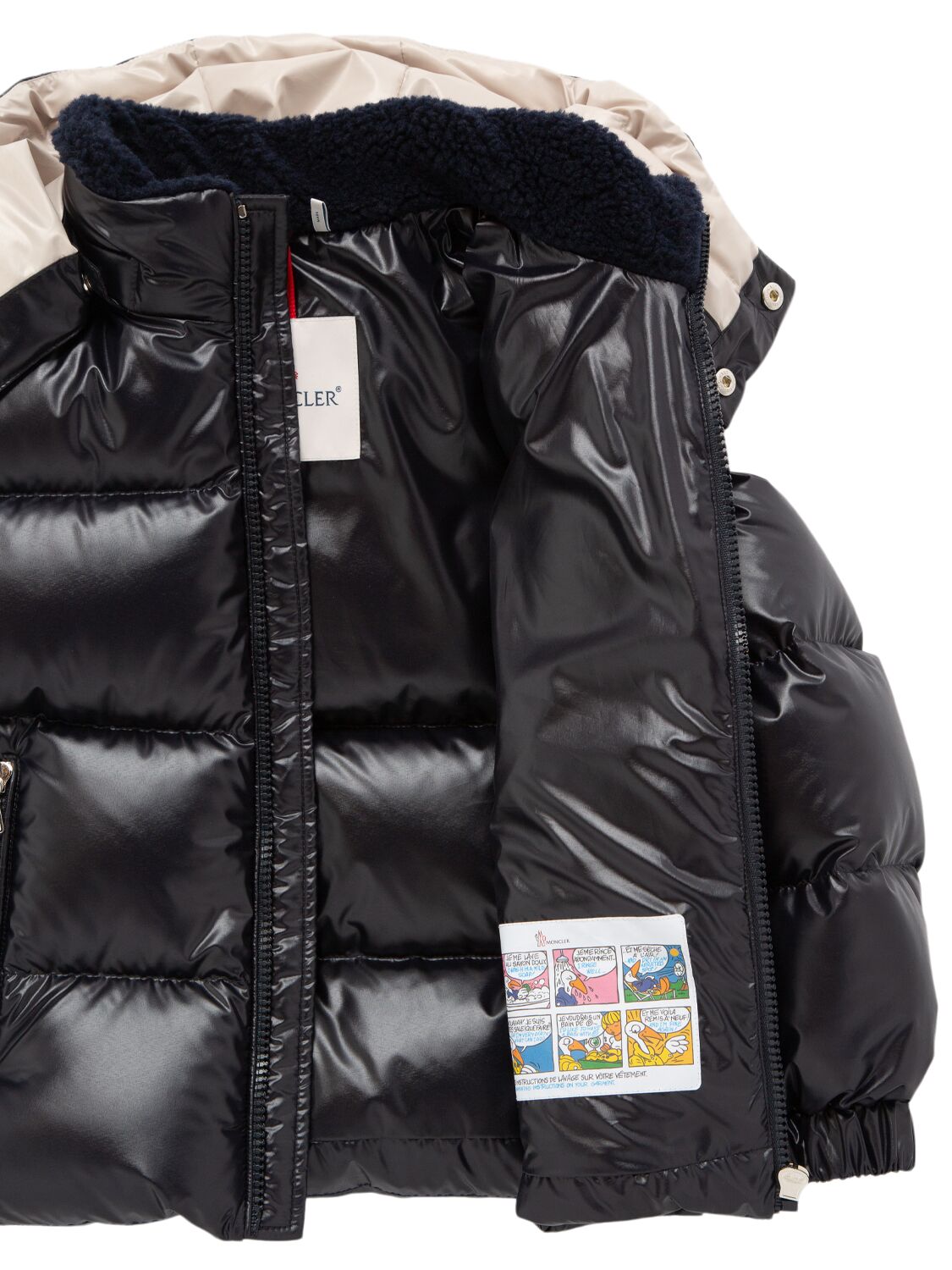 Shop Moncler Yule Tech Down Jacket In Midnight Blue