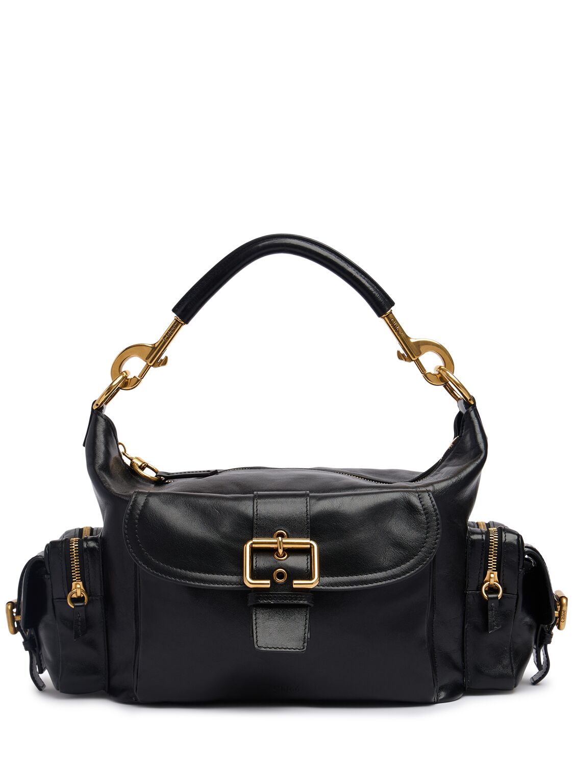 Chloé Camera Smooth Leather Bag In Black