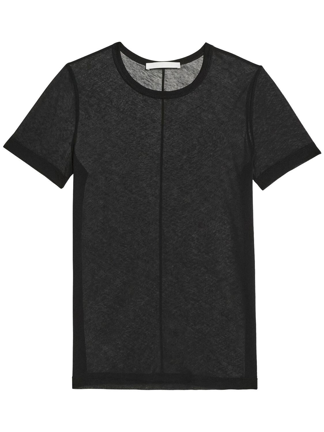 Shop Helmut Lang Sheer Jersey T-shirt In Black