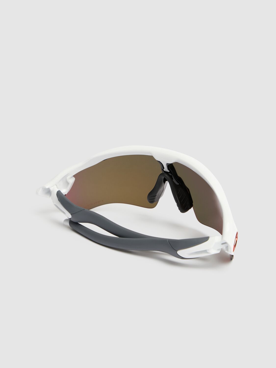 Shop Oakley Radar Ev Path Mask Sunglasses In Red/yellow