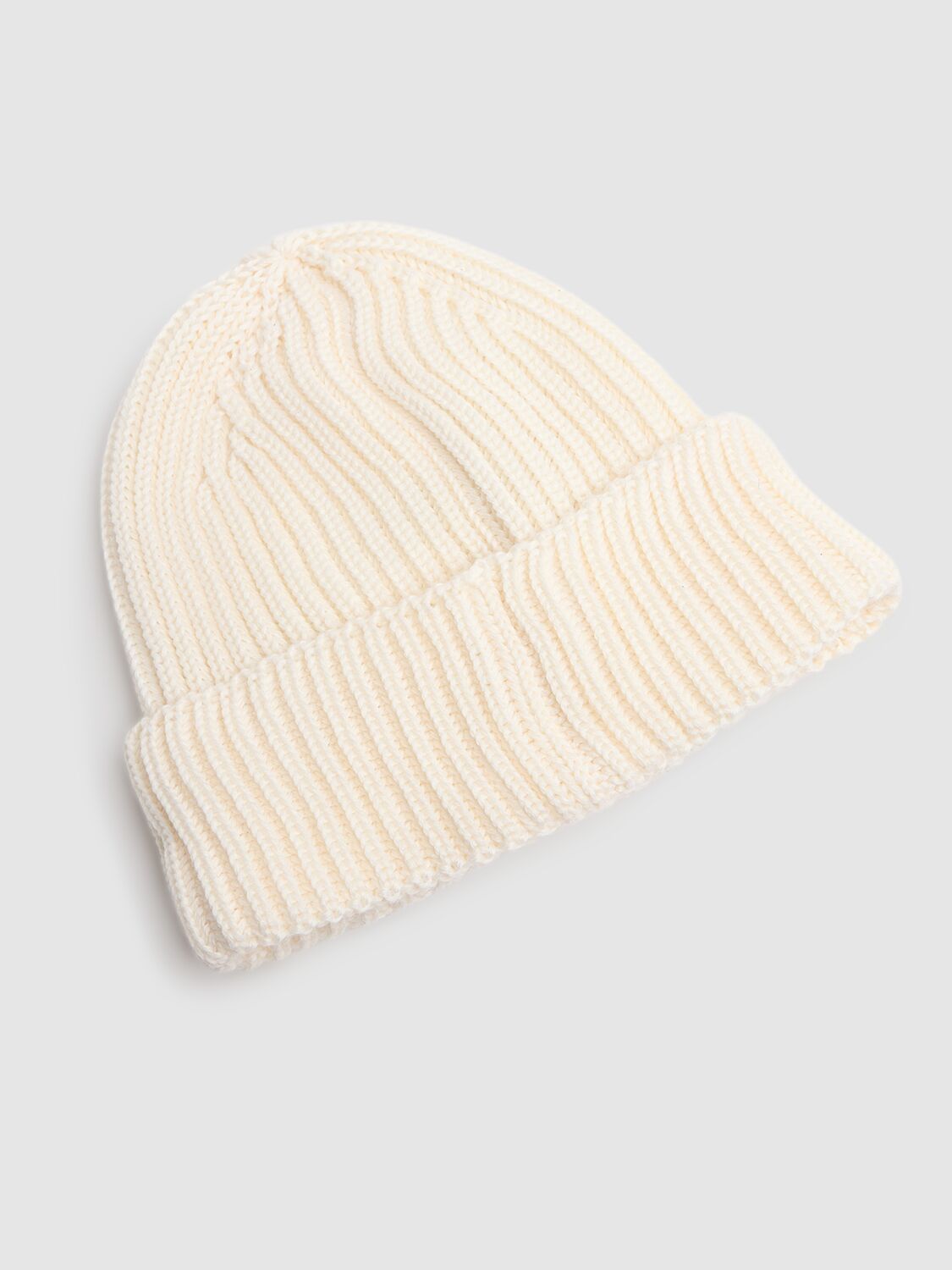 Shop C.p. Company Extra Fine Wool Goggle Beanie In Gauze White