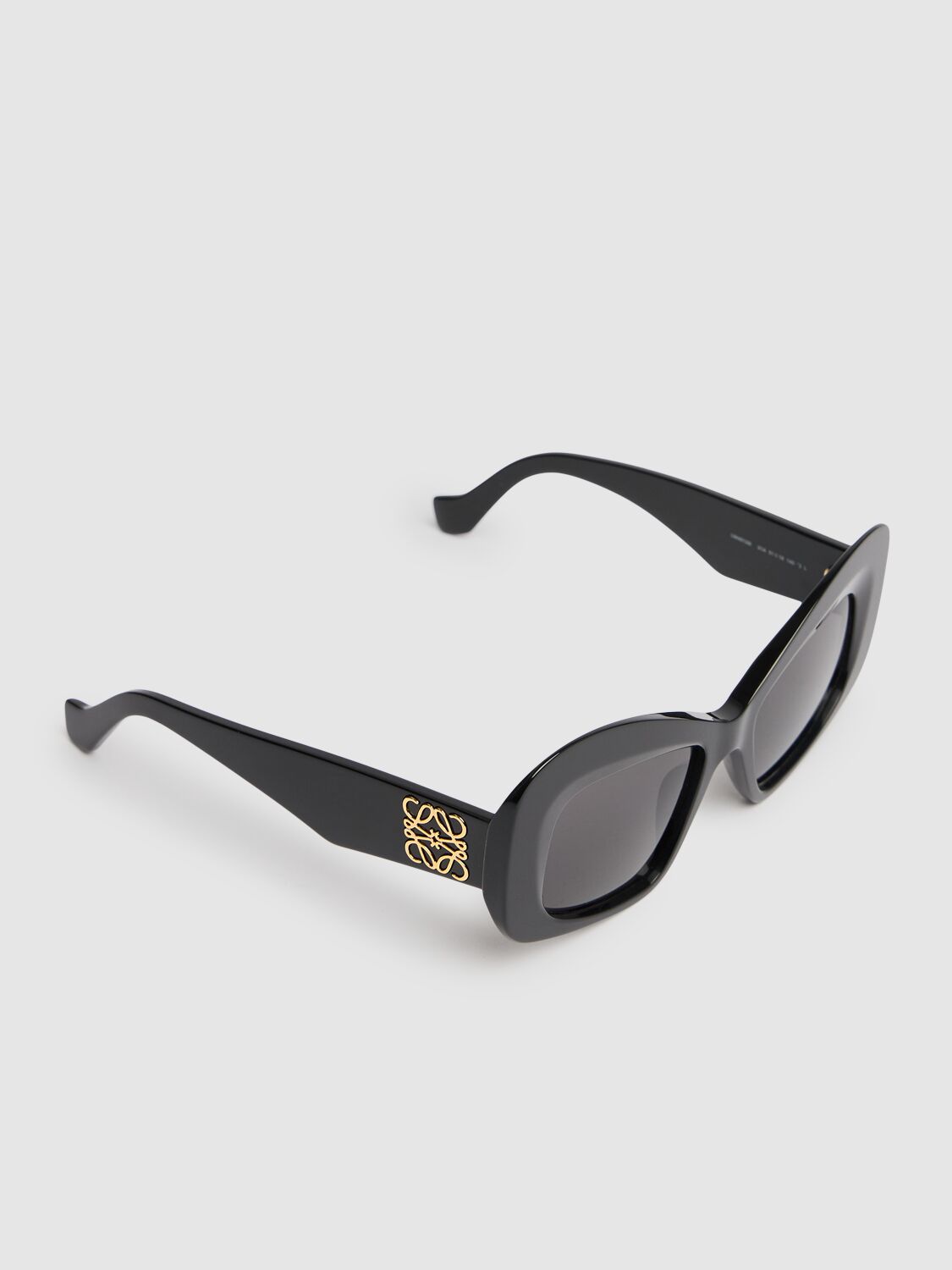 Shop Loewe Anagram Round Sunglasses In Black